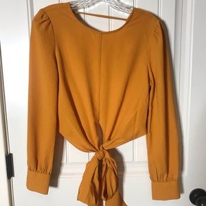 Mustard yellow top